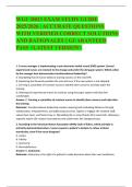 WGU D023 EXAM STUDY GUIDE  2025&sol;2026 &vert; ACCURATE QUESTIONS  WITH VERIFIED CORRECT SOLUTIONS  AND RATIONALES &vert;&vert; GUARANTEED  PASS <LATEST VERSION> 