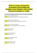 NURS 412 Exam 3 Progressive Assessment with Detailed and Complete Exam Solutions with Verified Resources&comma;Complete A&plus; Guide&period;
