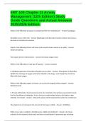 EMT 100 Chapter 11 Airway Management &lpar;12th Edition&rpar; Study Guide Questions and Actual Answers 20252026 Edition&period;