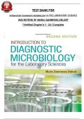 TEST BANK FOR INTRODUCTION TO DIAGNOSTIC MICROBIOLOGY FOR THE LABORATORY SCIENCE 2ND EDITION BY MARIA DANNESSA DELOST &vert; Verified Chapter's 1 - 24 &vert; Complete