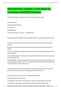 Biochemistry Chapter 4 Test Bank by Lehninger 20252026 Edition&period;