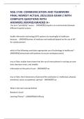 NSG 3180&colon; COMMUNICATION AND TEAMWORK FINAL NEWEST ACTUAL 2025&sol;2026 EXAM 2 WITH COMPLETE QUESTIONS WITH ANSWERS&period;VERIFED&sol;GRADED A&plus;