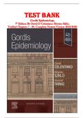 Gordis Epidemiology &lpar;Celentano&comma; 7th Edition&rpar; &ndash; Complete Test Bank with Questions and Answers ISBN-13 978-0323877756