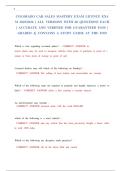 COLORADO CAR SALES MASTERY EXAM LICENCE EXAM 2025&sol;2026 &vert; ALL VERSIONS WITH 60 QUESTIONS EACH &vert; ACCURATE AND VERIFIED FOR GUARANTEED PASS &vert; GRADED A&vert; CONTAINS A STUDY GUIDE AT THE END