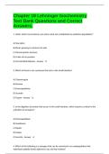 Chapter 18 Lehninger biochemistry Test Bank Questions and Correct Answers&period;