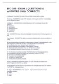 BIO 168 - EXAM 1 QUESTIONS & ANSWERS 100&percnt; CORRECT&excl;&excl;