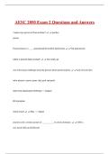 AESC 2050 Exam 2 Questions and Answers 