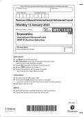 Pearson Edexcel IAL in Economics &lpar;WEC13&rpar;UNIT 3 JANUARY 2025 OFFICIAL QUESTION PAPER-  Business behaviour