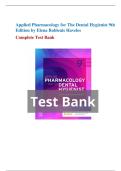 TEST BANK APPLIED PHARMACOLOGY FOR THE DENTAL HYGIENIST &lpar;9TH EDITION&rpar; BY ELENA BABLENIS HAVELES&vert; BEST STUDY GUIDE