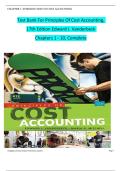 Test Bank For Principles Of Cost Accounting&comma;   17th Edition Edward J&period; Vanderbeck   Chapters 1 - 10&comma; Complete