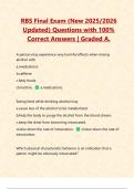 RBS Final Exam &lpar;New 2025&sol;2026 Updated&rpar; Questions with 100&percnt; Correct Answers &vert; Graded A&period;