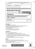 Pearson Edexcel IASL In Chemistry &lpar;WCH11&rpar; Paper 01 JUNE 2025 OFFICIAL QUESTION PAPER