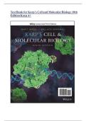 Test Bank for Karp&rsquo;s Cell and Molecular Biology&comma; 10th Edition by Janet Iwasa and Wallace Marshall 2025&ndash;2026 &vert; Verified Exam Questions and Answers for Cell Biology Students