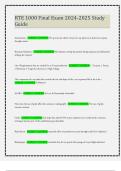 RTE 1000 Final Exam 2024-2025 Study Guide