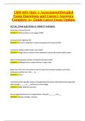 CRIS 605 Quiz 1 Assessment&vert;Detailed Exam Questions and Correct Answers&vert; Complete A&plus; Guide Latest Exam Update&period;