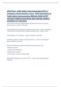 APCO Final - Public Safety Telecommunicator &lpar;PST&rpar; or Emergency Communications course -APCO &lpar;Association of Public-Safety Communications Officials&rpar;