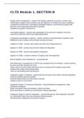 CLTD Module 1&period; SECTION B&period; QUESTIONS AND ANSWERS FULLY SOLVED