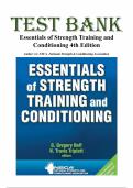 TEST BANK &mdash; Essentials of Strength Training and Conditioning&comma; 4th Edition &mdash; G&period; Gregory Haff&comma; N&period; Travis Triplett &mdash; ISBN 978-1492501626