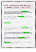 URAC 3&period;0 Preparation Audit Questions and Answers 2024-2025 Study Guide