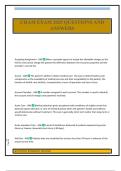 CHAM EXAM 2025 QUESTIONS AND ANSWERS