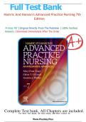 Full Test Bank Hamric And Hanson's Advanced Practice Nursing 7th Edition