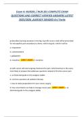 Exam 4&colon; NUR201 &sol; NUR 201 COMPLETE EXAM QUESTIONS AND CORRECT VERIFIED ANSWERS LATEST 2025&sol;2026 &comma;ALREADY GRADED A&plus;&sol; Fortis