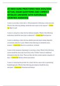 ATI MED SURG PROCTORED NGN 2025&sol;2026 ACTUAL EXAM QUESTIONS AND CORRECT DETAILED ANSWERS WITH RATIONALES &lpar;VERIFIED ANSWERS&rpar;