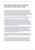 N677 Study Guide for the Controlled Substances Examination Guide&period; Questions with Correct Answers
