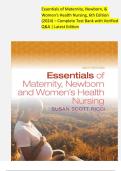 Essentials of Maternity&comma; Newborn&comma; & Women's Health Nursing&comma; 6th Edition &lpar;2024&rpar; &ndash; Complete Test Bank with Verified Q&A &vert; Latest Edition