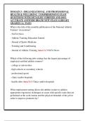 DOMAIN 5 - ORGANIZATIONAL AND PROFESSIONAL  HEALTH & WELLBEING  COMPREHENSIVE EXAM  QUESTIONS WITH DETAILED VERIFIED AND 100&percnt;  ACCURATE ANSWERS BRAND NEW EXAM ALREADY  GRADED &lpar;A&plus; PASS&rpar;