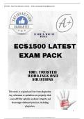 ECS1500 LATEST EXAM PACK 2025 &lbrack; DETAILED QUESTIONS AND ANSWERS&rsqb;