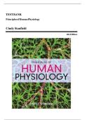 TEST BANK FOR Principles of Human Physiology 6th Edition by Cindy Stanfield ISBN: 978-0134169804 COMPLETE GUIDE ALL CHAPTERS COVERED 100% VERIFIED A+ GRADE ASSURED!!!!NEW LATEST UPDATE!!!!GUARANTEED PASS!!!!