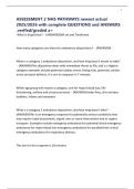 ASSESSMENT 2 NHS PATHWAYS newest actual 2025&sol;2026 with complete QUESTIONS and ANSWERS &period;verifed&sol;graded a&plus;