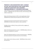PROPHECY CORE MANDATORY PART 3 NEWEST ACTUAL 2025&sol;2026 RELIAS STUDY QUIDE WITH COMPLETE QUESTIONS AND ANSWERS&sol; VERIFIED&sol;GRADED A&plus;&sol; ACCURATE SOLUTIONS