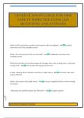 GENERAL KNOWLEDGE FOR FIRE SAFETY DIRECTOR EXAM 2025 QUESTIONS AND ANSWERS