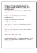 MGT 499 EXAM 1 UKY COMPREHENSIVE EXAM  QUESTIONS WITH DETAILED VERIFIED AND 100&percnt;  ACCURATE ANSWERS BRAND NEW EXAM ALREADY  GRADED &lpar;A&plus; PASS&rpar; 