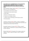MGT 499 EXAM &num;1 COMPREHENSIVE EXAM QUESTIONS  WITH DETAILED VERIFIED AND 100&percnt; ACCURATE  ANSWERS BRAND NEW EXAM ALREADY GRADED &lpar;A&plus;  PASS&rpar;