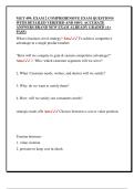 MGT 499&colon; EXAM 2 COMPREHENSIVE EXAM QUESTIONS  WITH DETAILED VERIFIED AND 100&percnt; ACCURATE  ANSWERS BRAND NEW EXAM ALREADY GRADED &lpar;A&plus;  PASS&rpar;