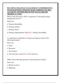 BUS 4407-01 STRATEGIC MANAGEMENT COMPREHENSIVE  EXAM QUESTIONS WITH DETAILED VERIFIED AND 100&percnt;  ACCURATE ANSWERS BRAND NEW EXAM ALREADY  GRADED &lpar;A&plus; PASS&rpar; 