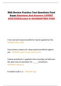 RDA Review Practice Test Questions Final Exam Questions And Answers LATEST 2025&sol;2026&vert;Graded A&plus;&vert;GUARANTEED PASS