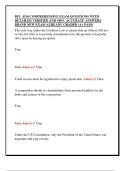 BUL 4310 COMPREHENSIVE EXAM QUESTIONS WITH  DETAILED VERIFIED AND 100&percnt; ACCURATE ANSWERS  BRAND NEW EXAM ALREADY GRADED &lpar;A&plus; PASS