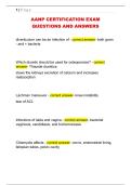 AANP CERTIFICATION EXAM  QUESTIONS AND ANSWERS 