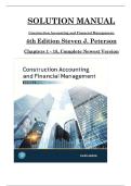 SOLUTION MANUAL Construction Accounting and Financial Management&comma; 4th Edition Steven J&period; Peterson Chapters 1 - 18&comma; Complete Newest Version