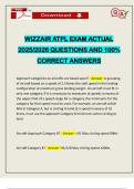 WIZZAIR ATPL EXAM ACTUAL 2025&sol;2026 QUESTIONS AND 100&percnt; CORRECT ANSWERS