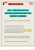 ATPL - AIRLAW 4&sol;4 ACTUAL 2025&sol;2026 QUESTIONS AND 100&percnt; CORRECT ANSWERS