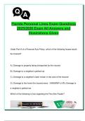 Florida Personal Lines Exam Questions  2025&sol;2026 Exam All Answers and  Illustrations Given