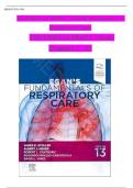 Test Bank For Fundamentals of Respiratory Care 13th Edition by James K&period; Stoller &vert;&vert;ISBN&colon;9780323931991