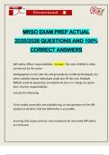 MRSO EXAM PREP ACTUAL 2025&sol;2026 QUESTIONS AND 100&percnt; CORRECT ANSWERS