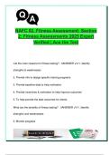NAFC 02&period; Fitness Assessment&colon; Section  2&colon; Fitness Assessments 2025 Expert  Verified &vert; Ace the Test