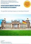 Voorbeeld scriptie marketingplan Duitsland marketingstrategie HAN geslaagd - Volledig ge&uuml;pdatet 2025